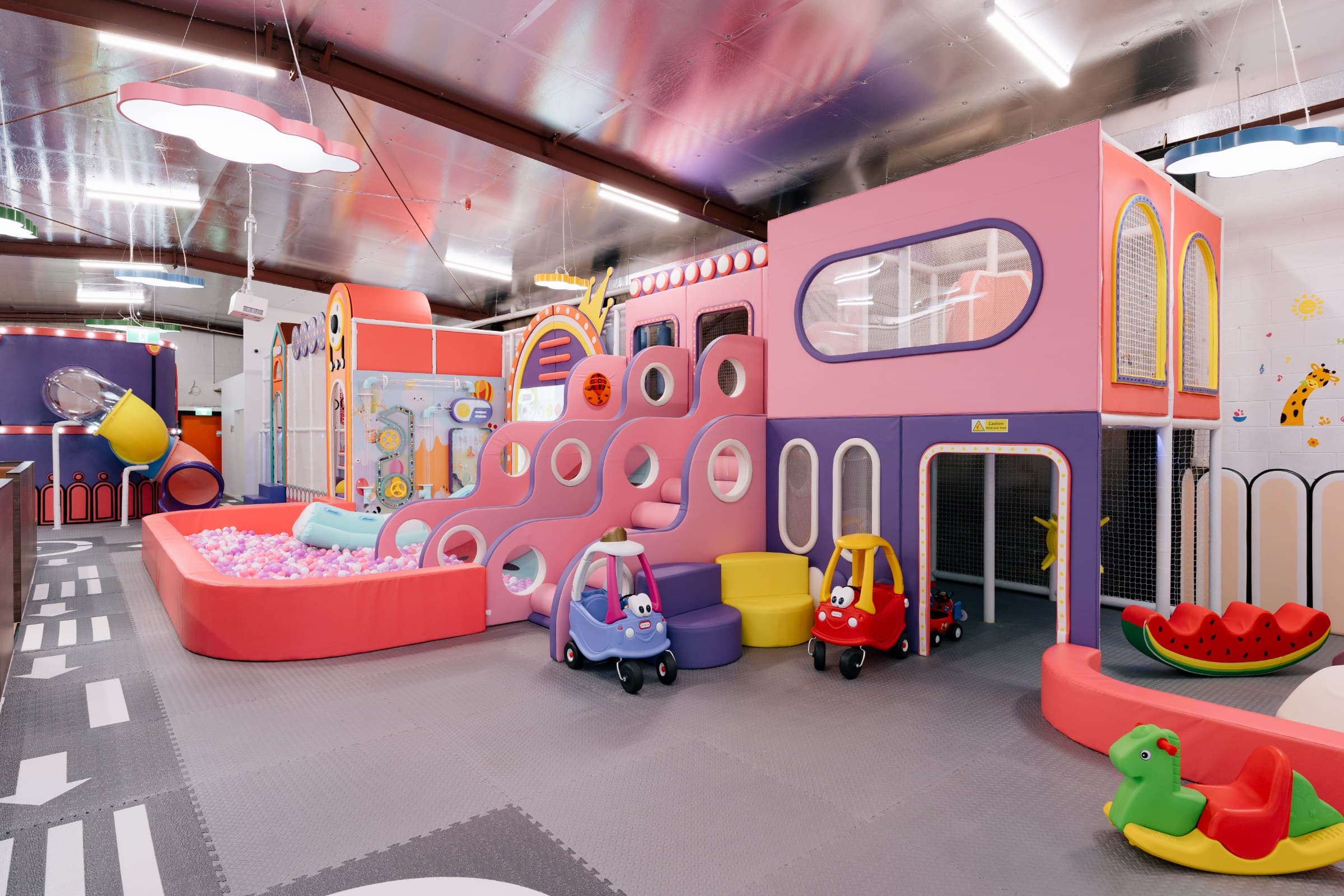 The venue entrance and welcome area prepared for first-time family visitors.
